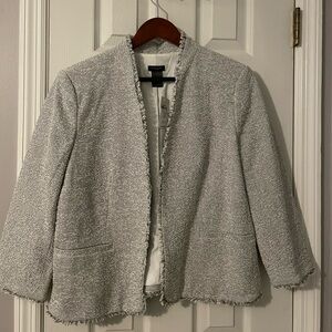 Women’s black and white blazer - size 12- AnnTaylor Factory- BRAND NEW!